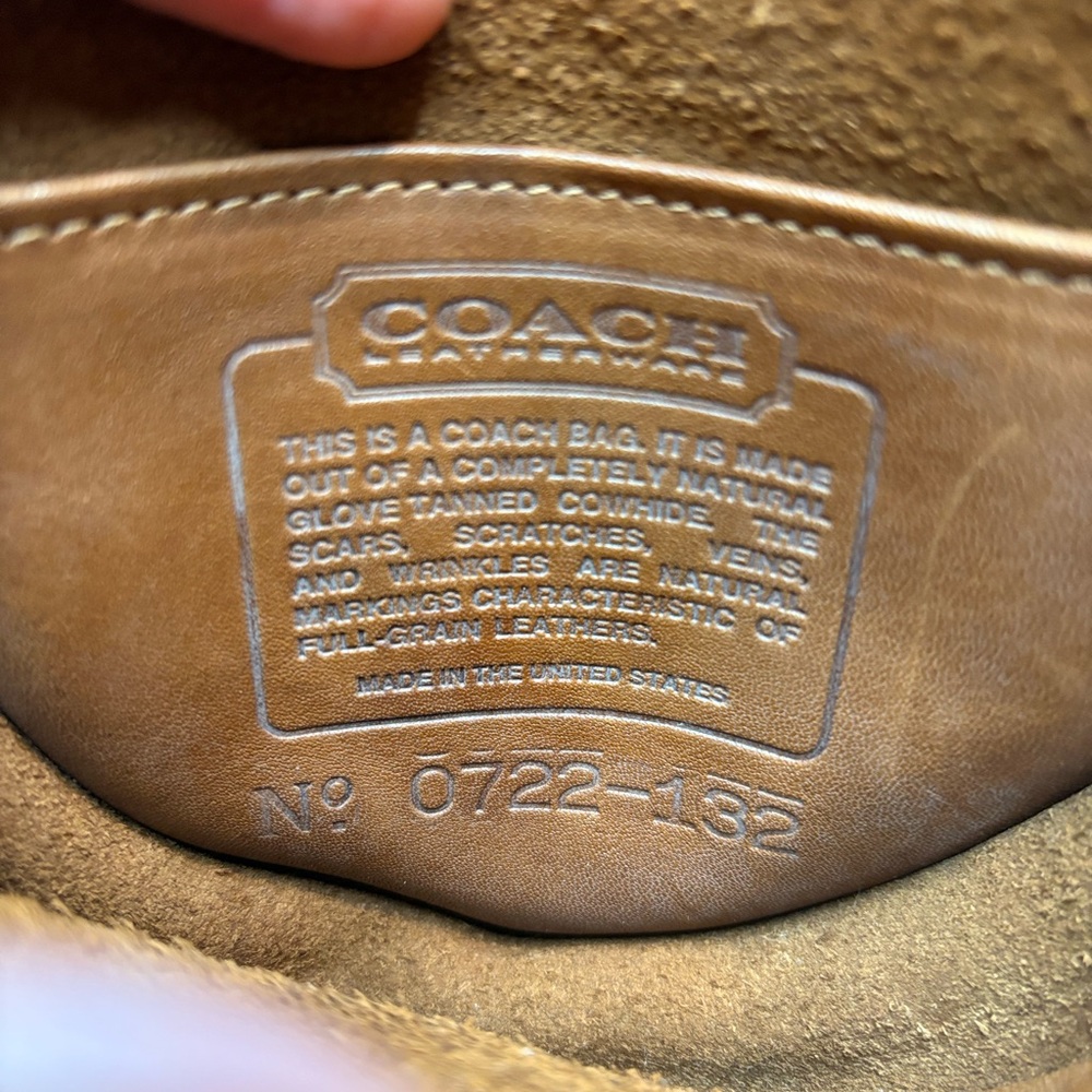 Vintage 9826 Coach Mini Belt Bag British Tan Glovetanned Leather USA 0722-132 - Picture 11 of 16